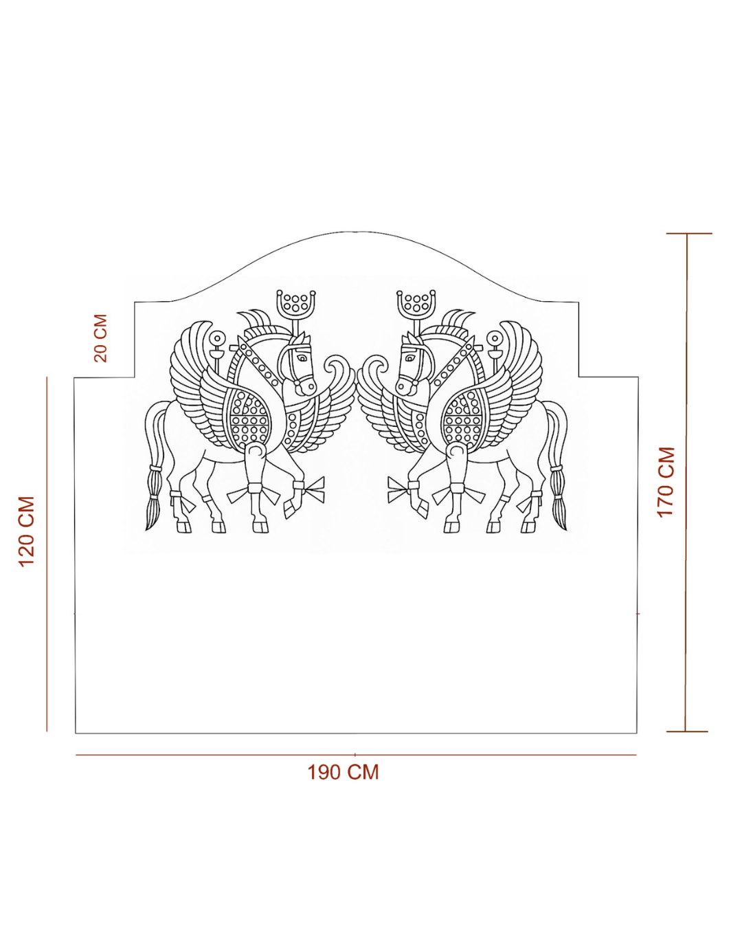 Pegasus Yatak Başlığı